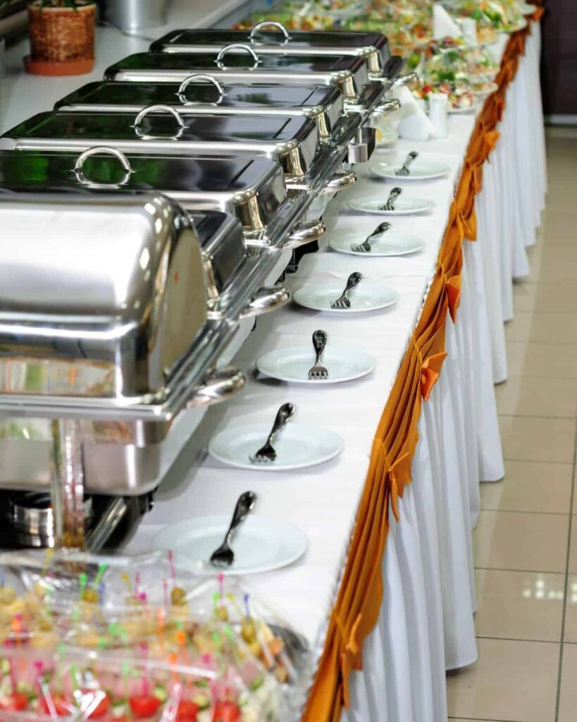 BontleFela buffet catering setup for a family celebration in Johannesburg